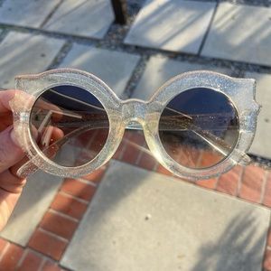 Crap Eyewear Hanoi Weekender Silver Sparkle Sunglasses